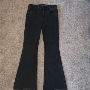 American eagle black flare jeans